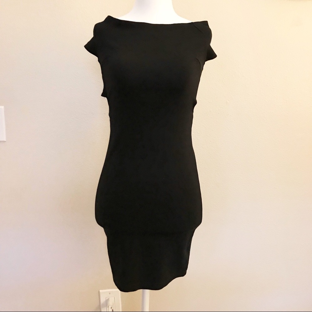 NWT Off-The-Shoulder Black Bodycon Dress, F21